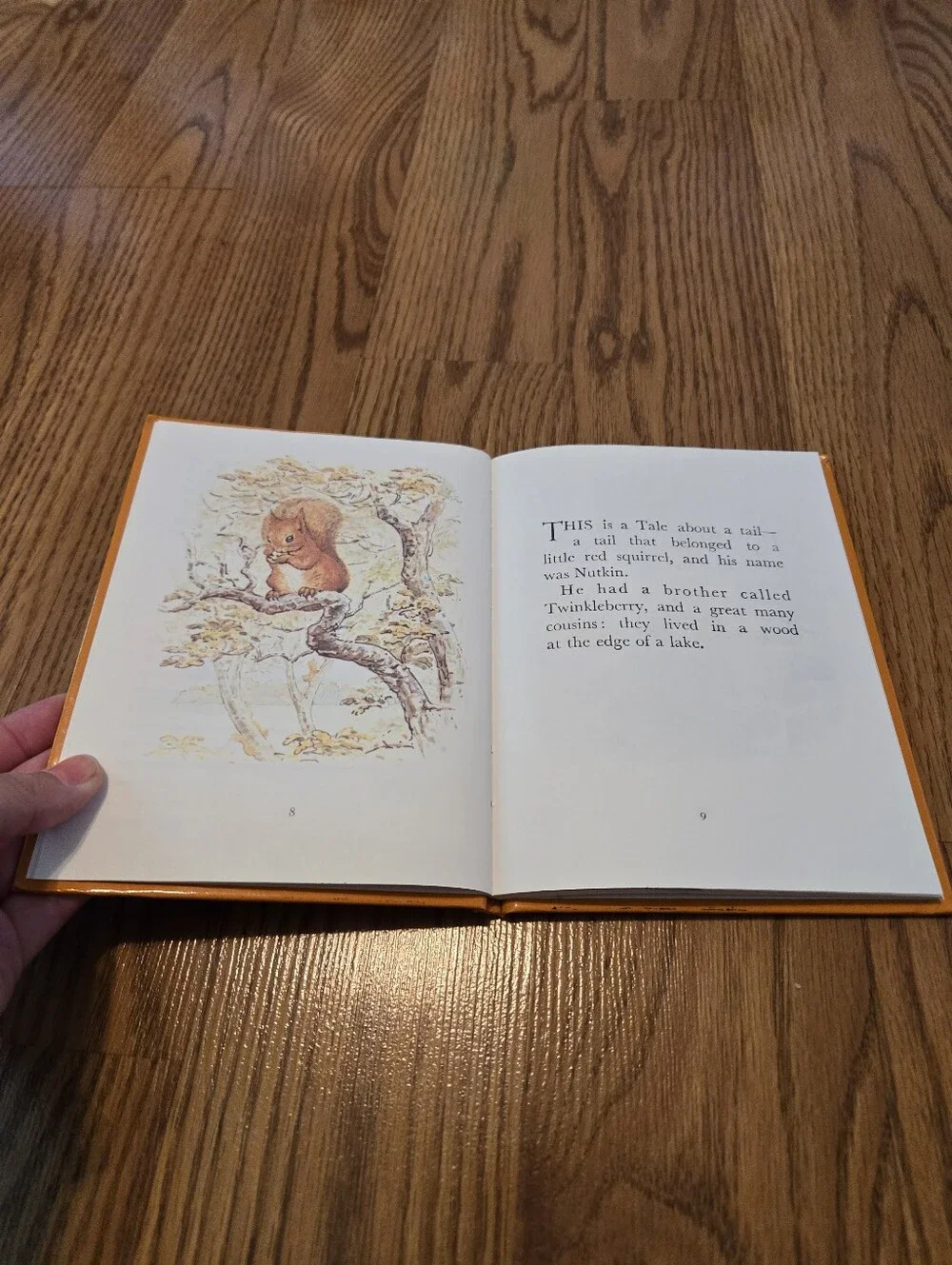 Vintage 1989 The Tale Of Squirrel Nutkin By Beatrix Potter Hardcover Book Kids